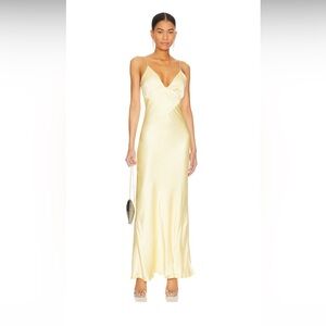 Bardot satin dress